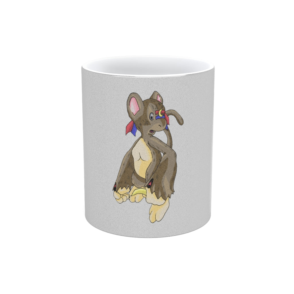 Moonki Metallic Mug in Gold and Silver finishes, showcasing personalized designs and a comfortable C-handle.