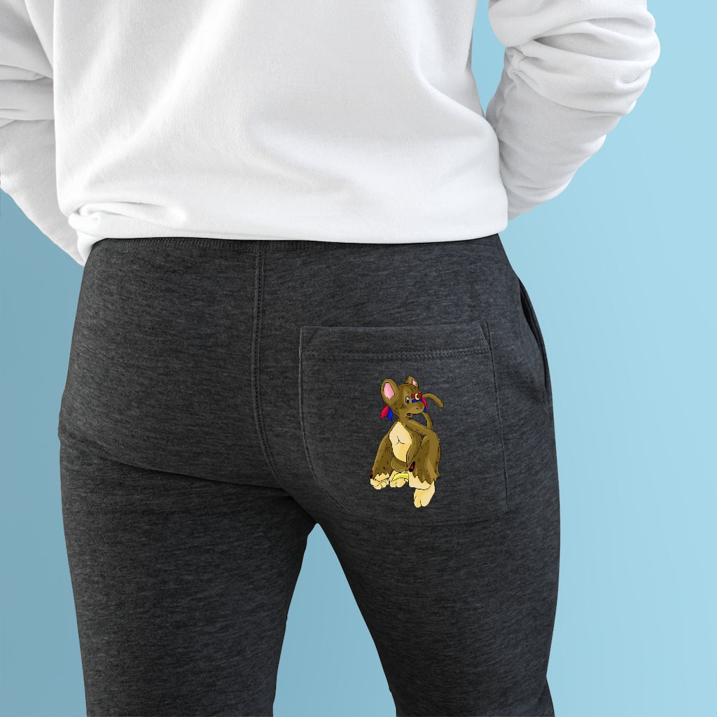 Moonki Premium Fleece Joggers featuring soft fleece fabric, customizable back pocket, and spacious side pockets, ideal for active lifestyles.