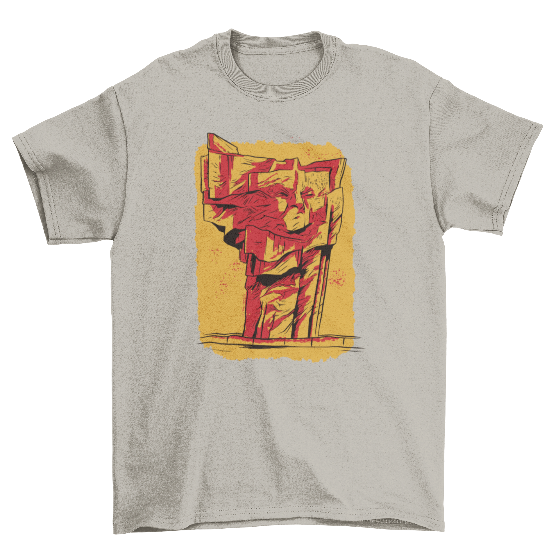 A stylish t-shirt featuring a detailed sketch illustration of a famous monument, perfect for art enthusiasts.