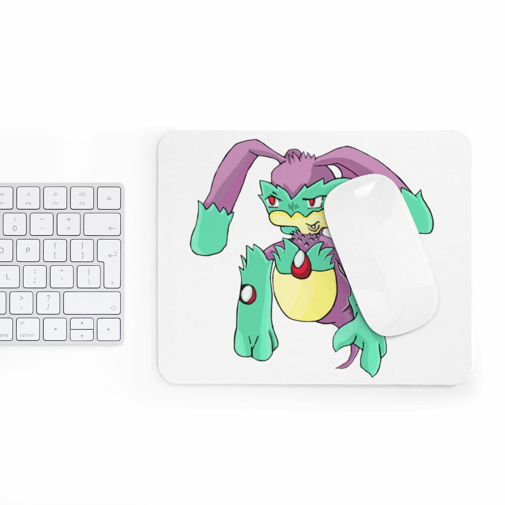 Morphesis Mouse Pad featuring a vibrant full print design on a smooth Neoprene surface, ideal for enhancing workspace aesthetics.