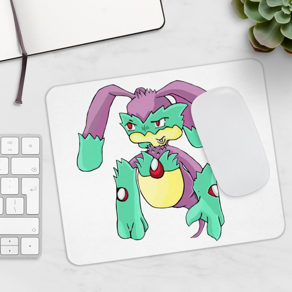 Morphesis Mouse Pad featuring a vibrant full print design on a smooth Neoprene surface, ideal for enhancing workspace aesthetics.