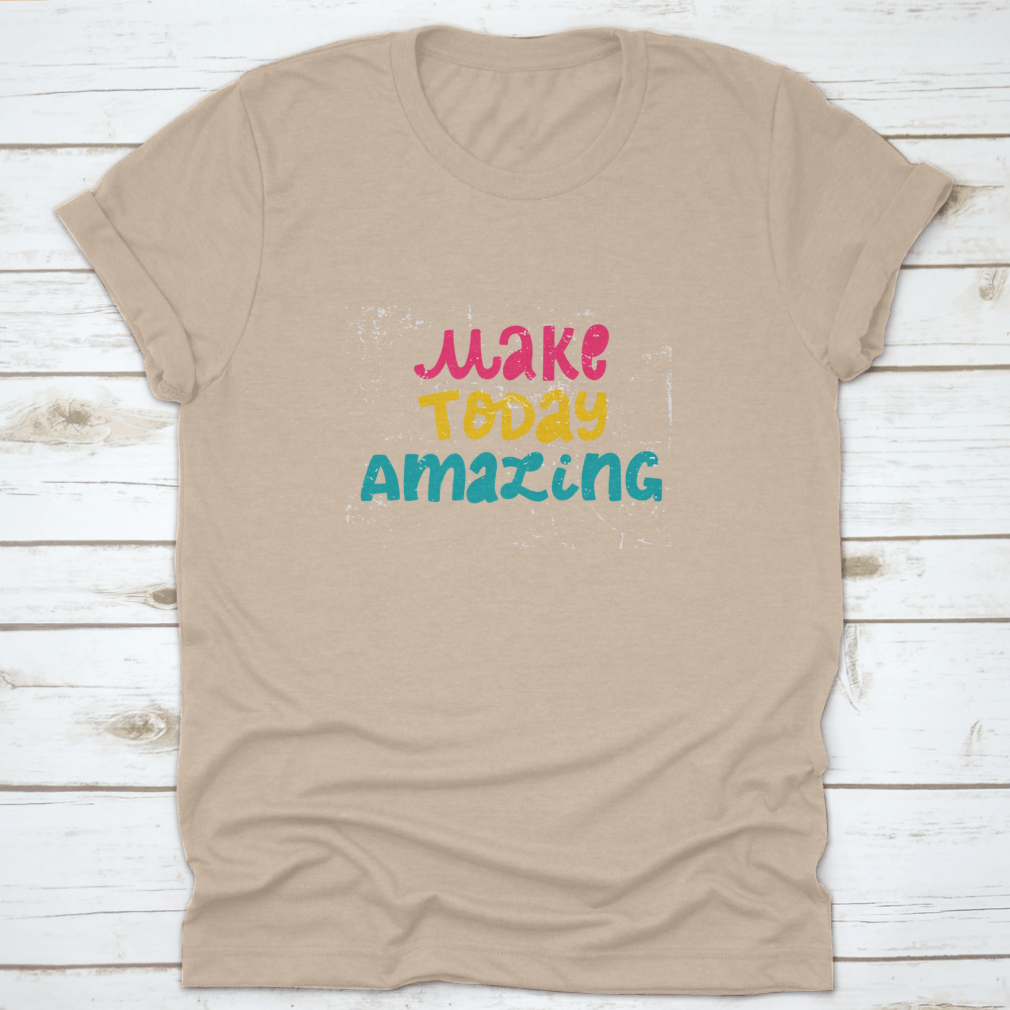 A comfortable cotton shirt featuring motivational quotes, perfect for work or casual wear.