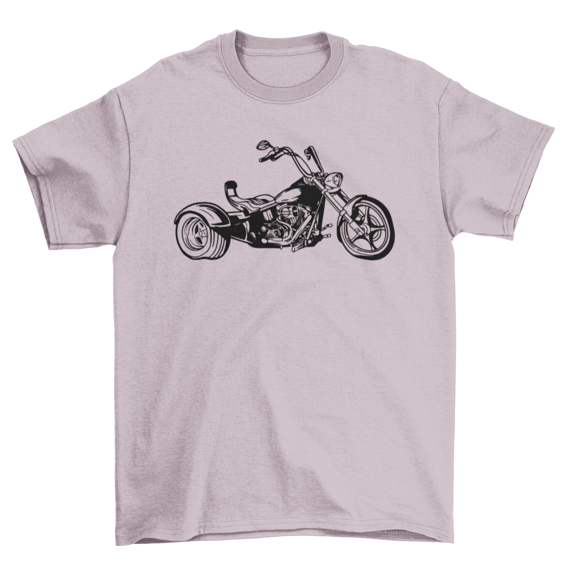 A stylish Motor Trike T-shirt featuring a vibrant illustration of a motor trike, perfect for bike enthusiasts.