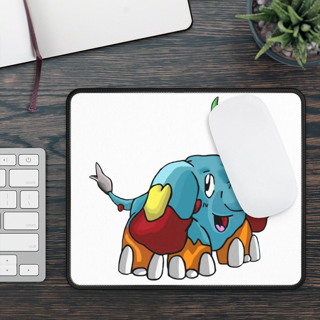 Mudphant Gaming Mouse Pad featuring vibrant custom designs and stitched edges, measuring 9x7 inches.