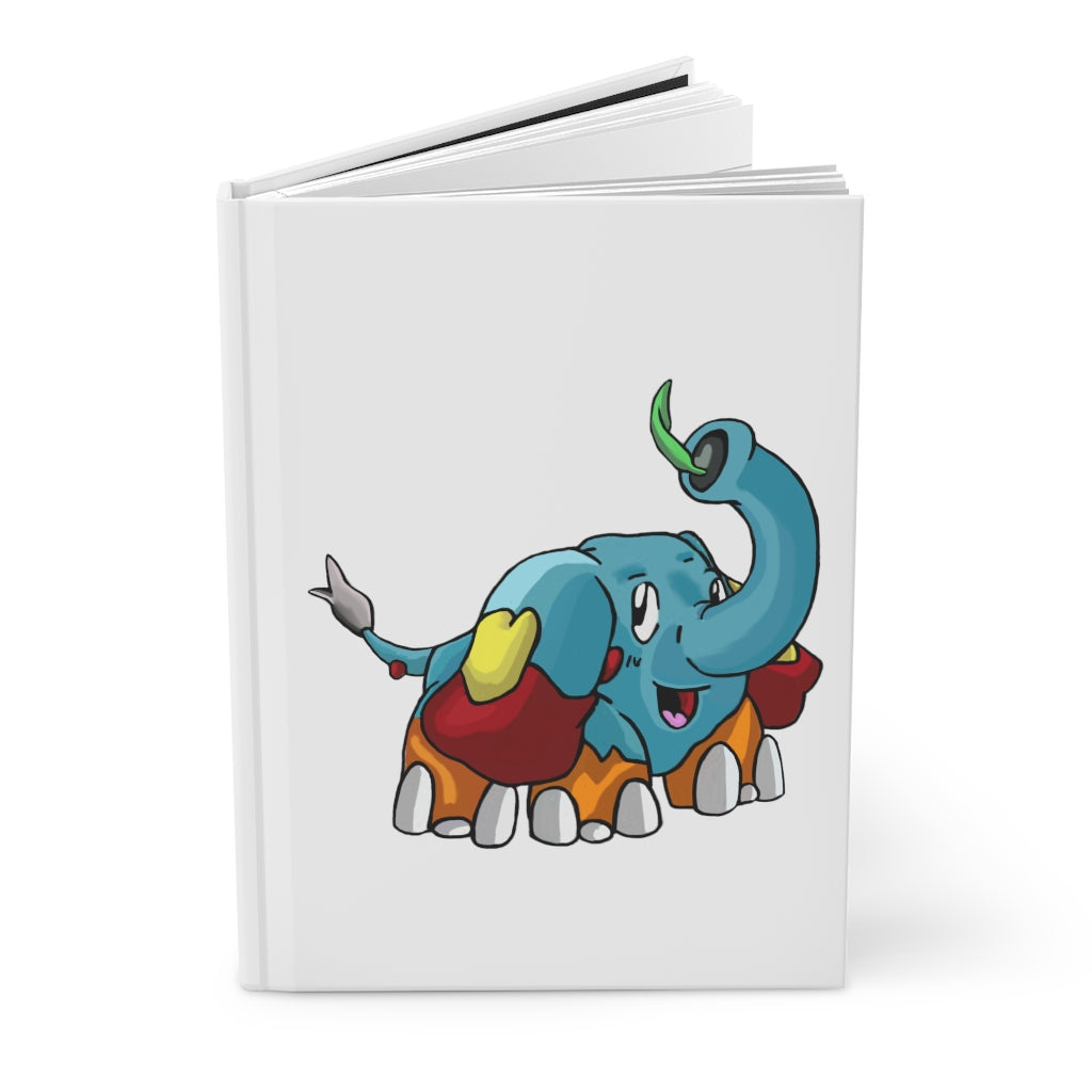 Mudphant Hardcover Journal Matte with customizable cover and lined pages, showcasing a sleek matte finish.