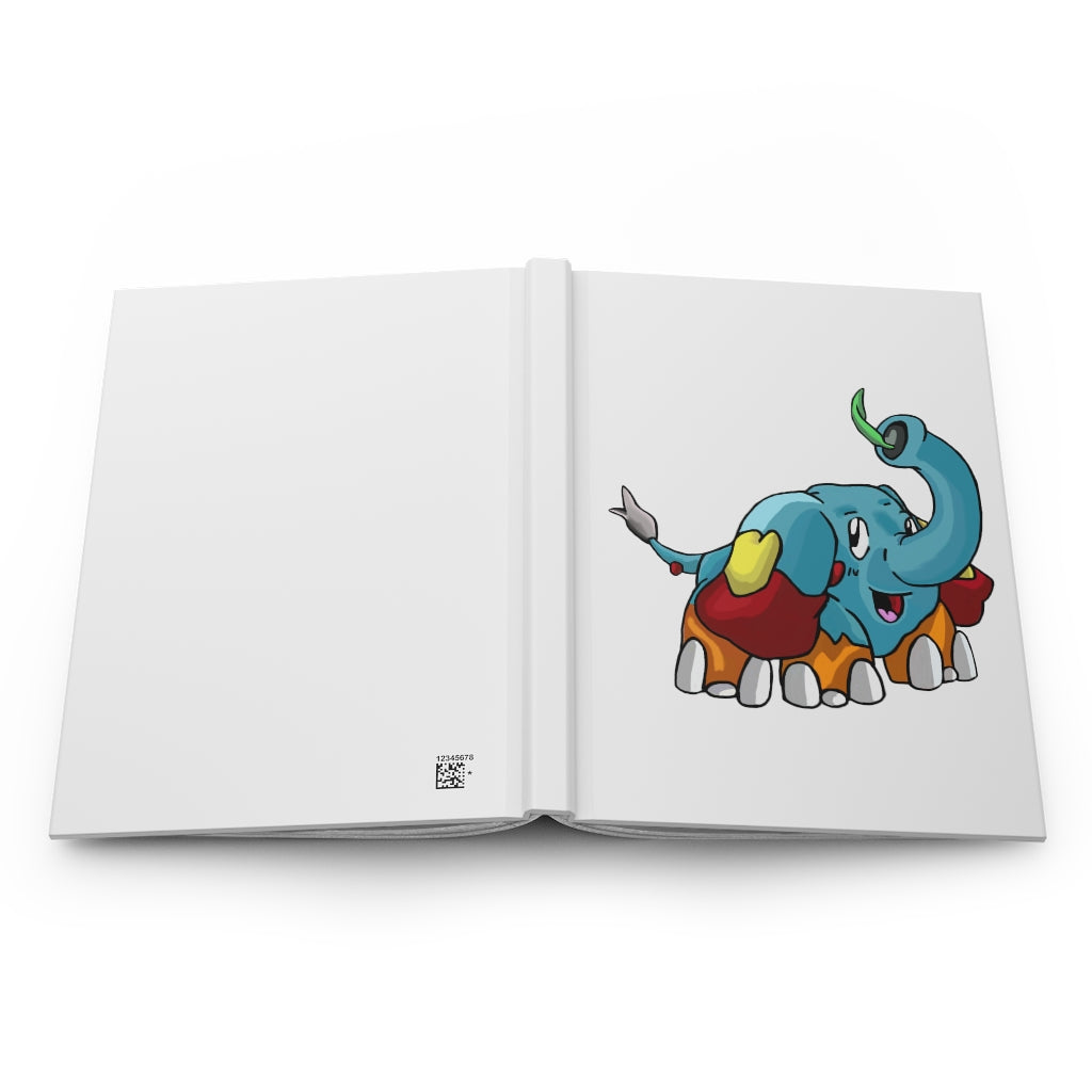 Mudphant Hardcover Journal Matte with customizable cover and lined pages, showcasing a sleek matte finish.