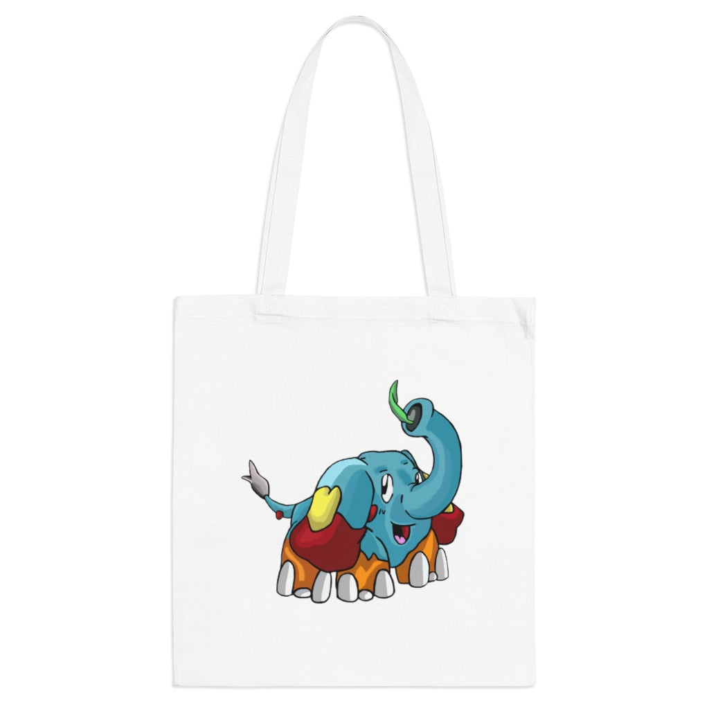 Mudphant Tote Bag made of 100% cotton with cross-stitched handles, available in multiple colors.