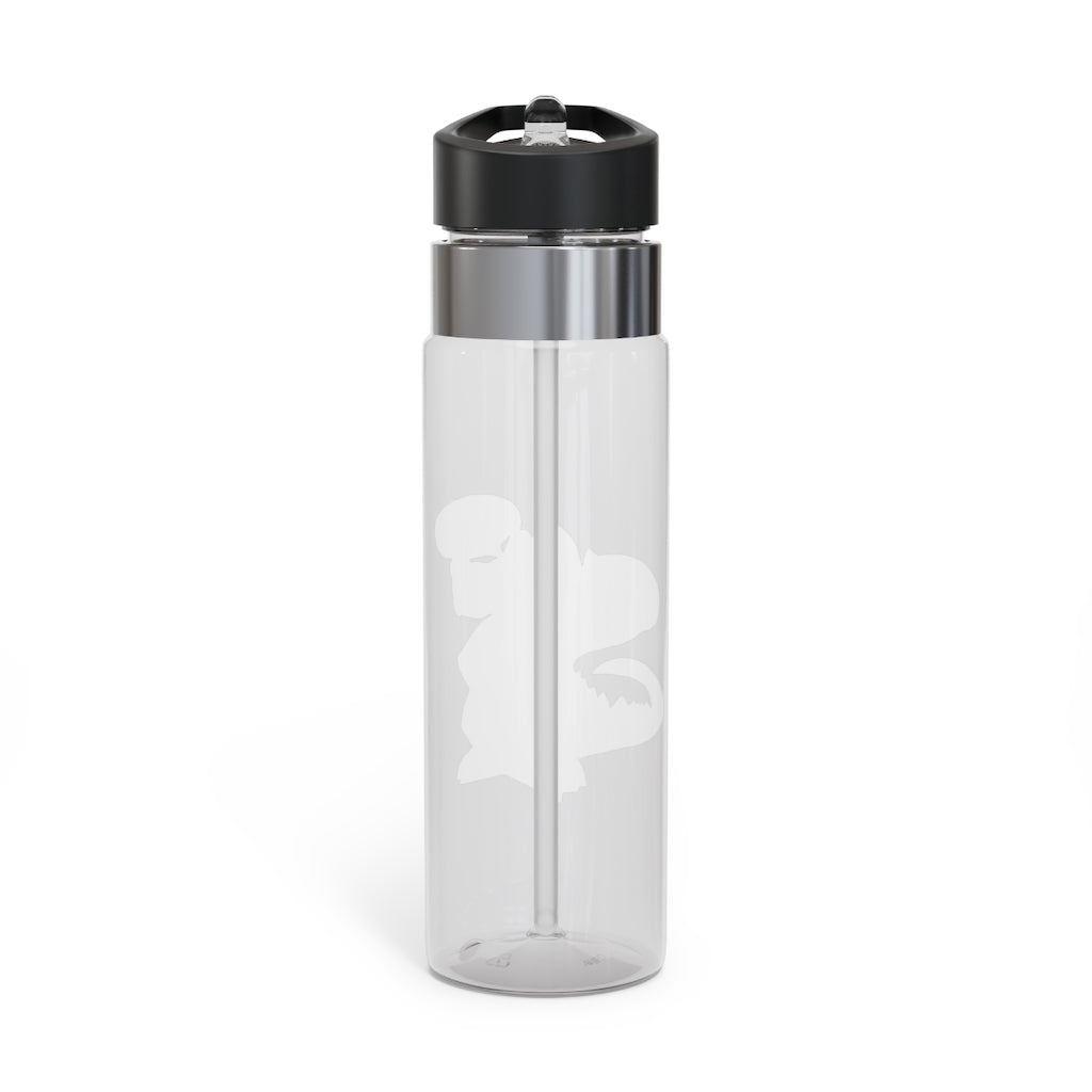 Munchies the Crocodile Kensington Tritan™ Sport Bottle, 20oz, featuring a stylish design, carabiner hook, and spill-resistant lid.