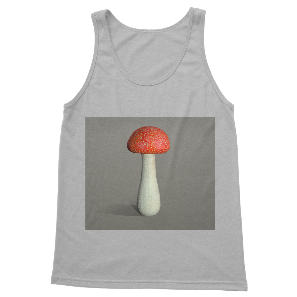 Mushroom Classic Adult Vest Top in various colors, showcasing its unisex design and quality fabric.