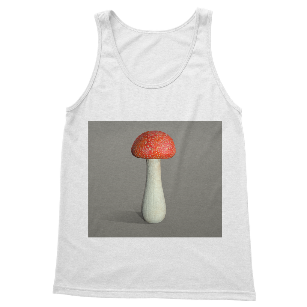 Mushroom Classic Adult Vest Top in various colors, showcasing its unisex design and quality fabric.