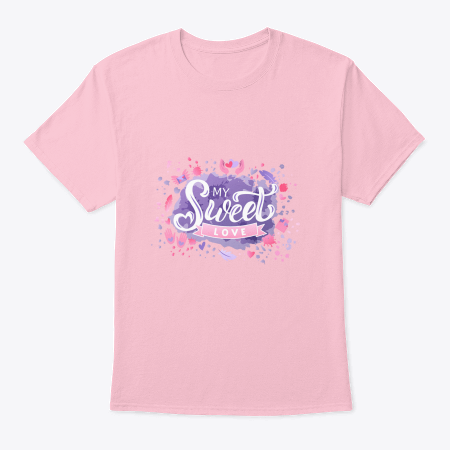 A colorful hand-drawn vector illustration featuring the words 'My Sweet Love' in vibrant lettering, perfect for apparel and decor.