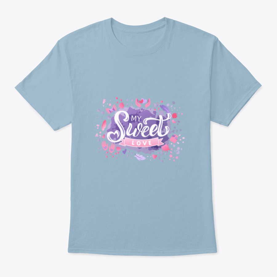 A colorful hand-drawn vector illustration featuring the words 'My Sweet Love' in vibrant lettering, perfect for apparel and decor.