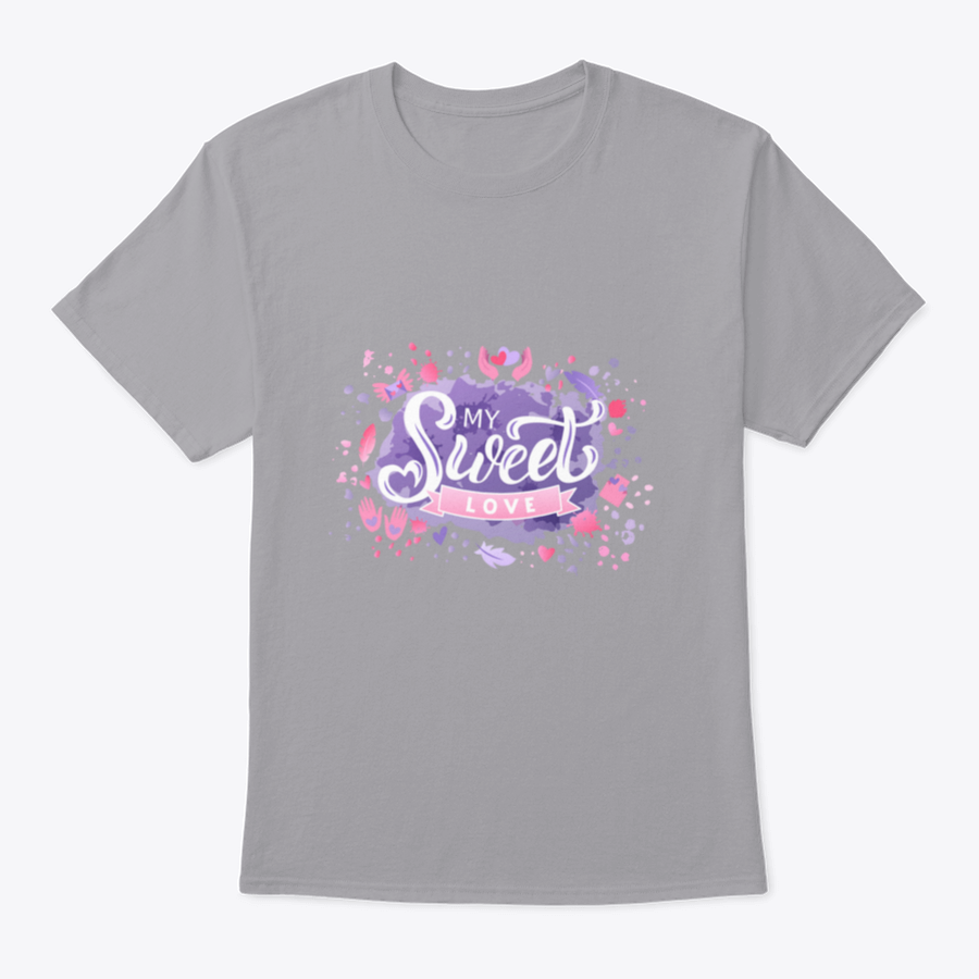 A colorful hand-drawn vector illustration featuring the words 'My Sweet Love' in vibrant lettering, perfect for apparel and decor.