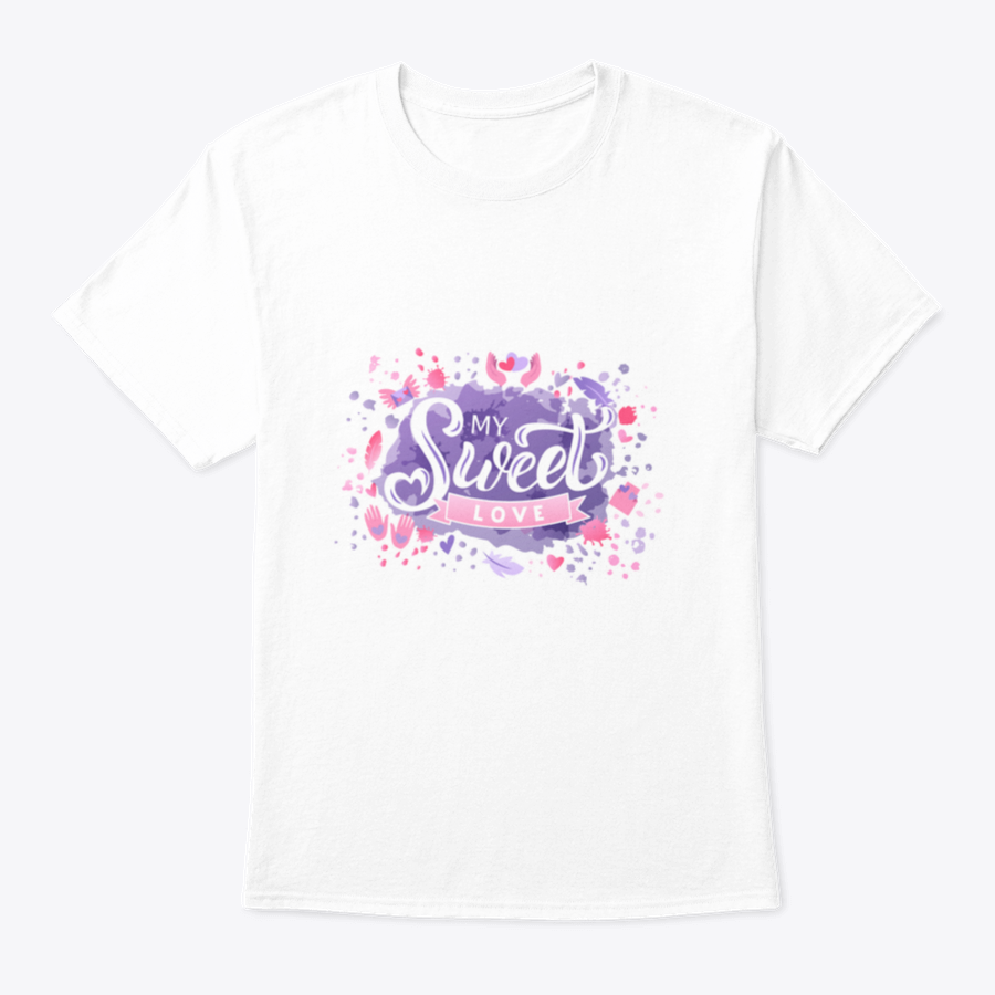 A colorful hand-drawn vector illustration featuring the words 'My Sweet Love' in vibrant lettering, perfect for apparel and decor.