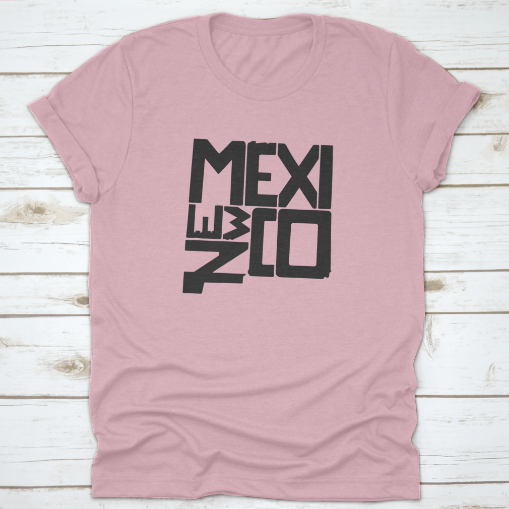 Black and white vector illustration of New Mexico lettering, showcasing artistic design and cultural significance.