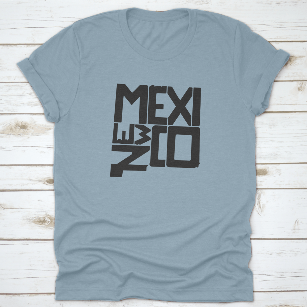 Black and white vector illustration of New Mexico lettering, showcasing artistic design and cultural significance.