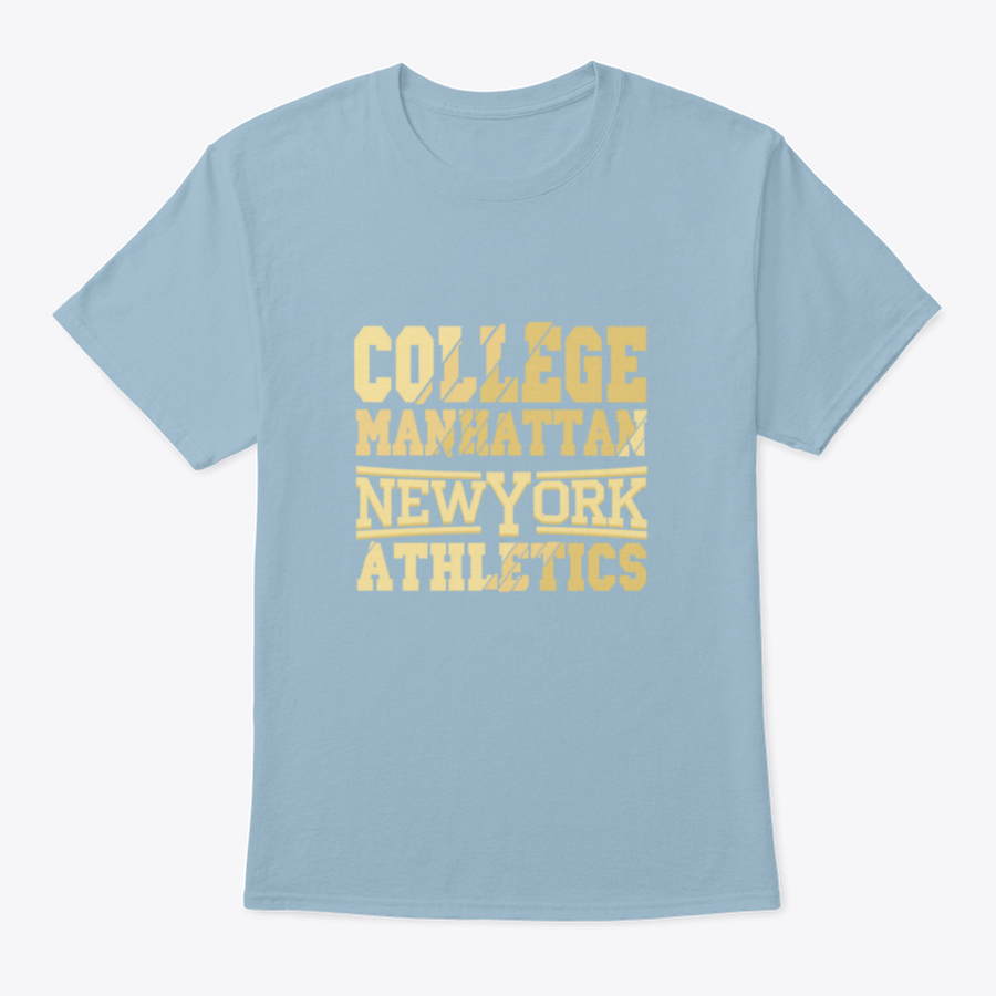 Customized New York City Typography Graphic on a comfortable cotton shirt, showcasing iconic Manhattan designs.