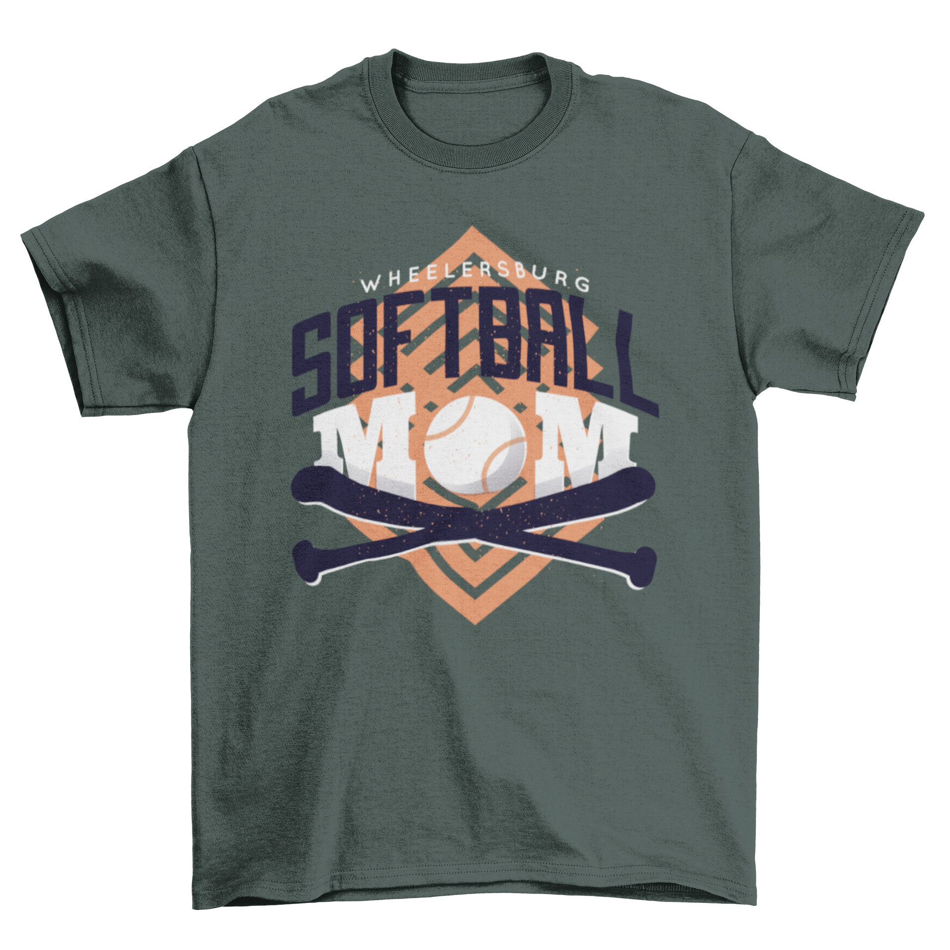 Ohio Softball Mom T-shirt featuring vibrant design and comfortable fabric, perfect for proud softball moms.