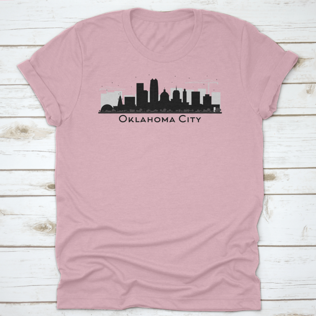 Oklahoma City Downtown T-Shirt featuring a classic fit, made from soft cotton fabric, ideal for casual wear.