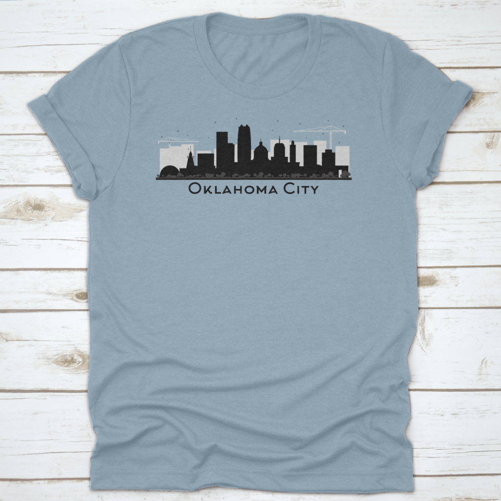 Oklahoma City Downtown T-Shirt featuring a classic fit, made from soft cotton fabric, ideal for casual wear.