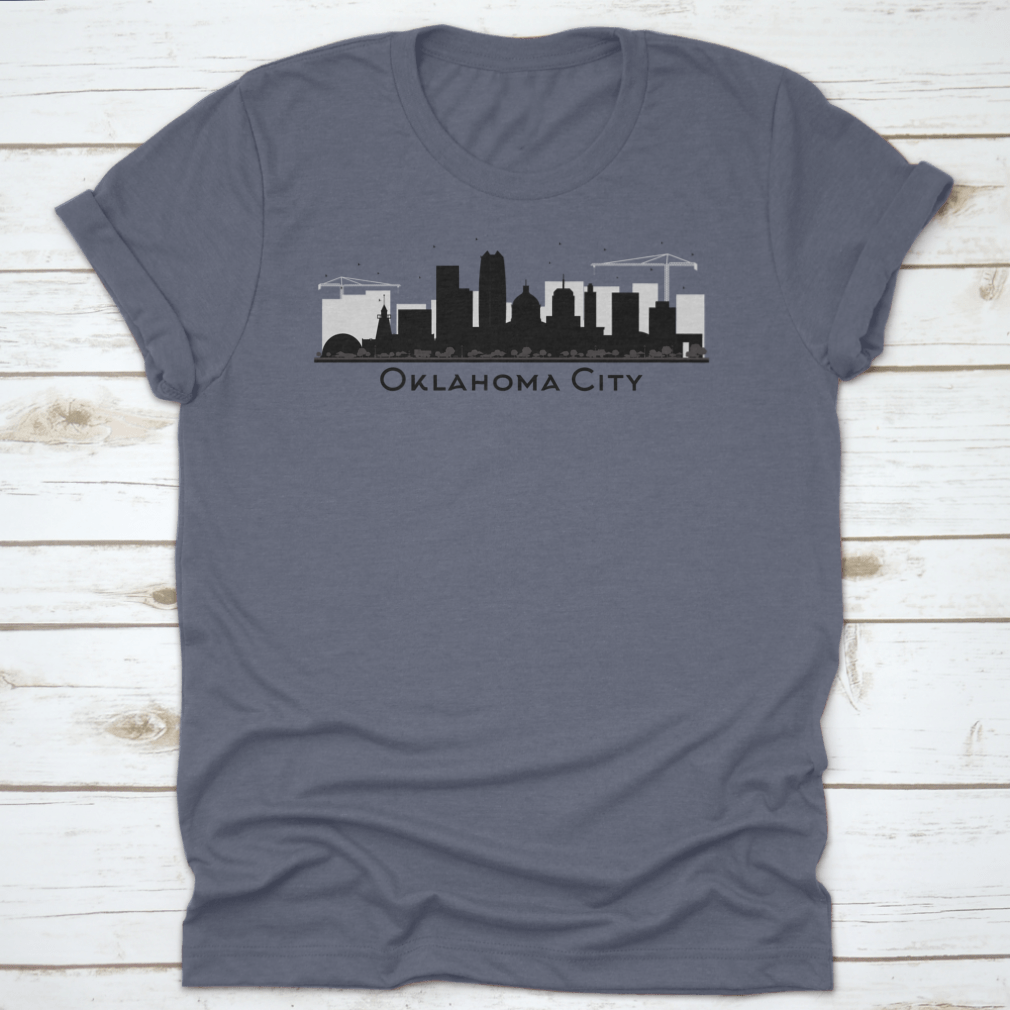 Oklahoma City Downtown T-Shirt featuring a classic fit, made from soft cotton fabric, ideal for casual wear.