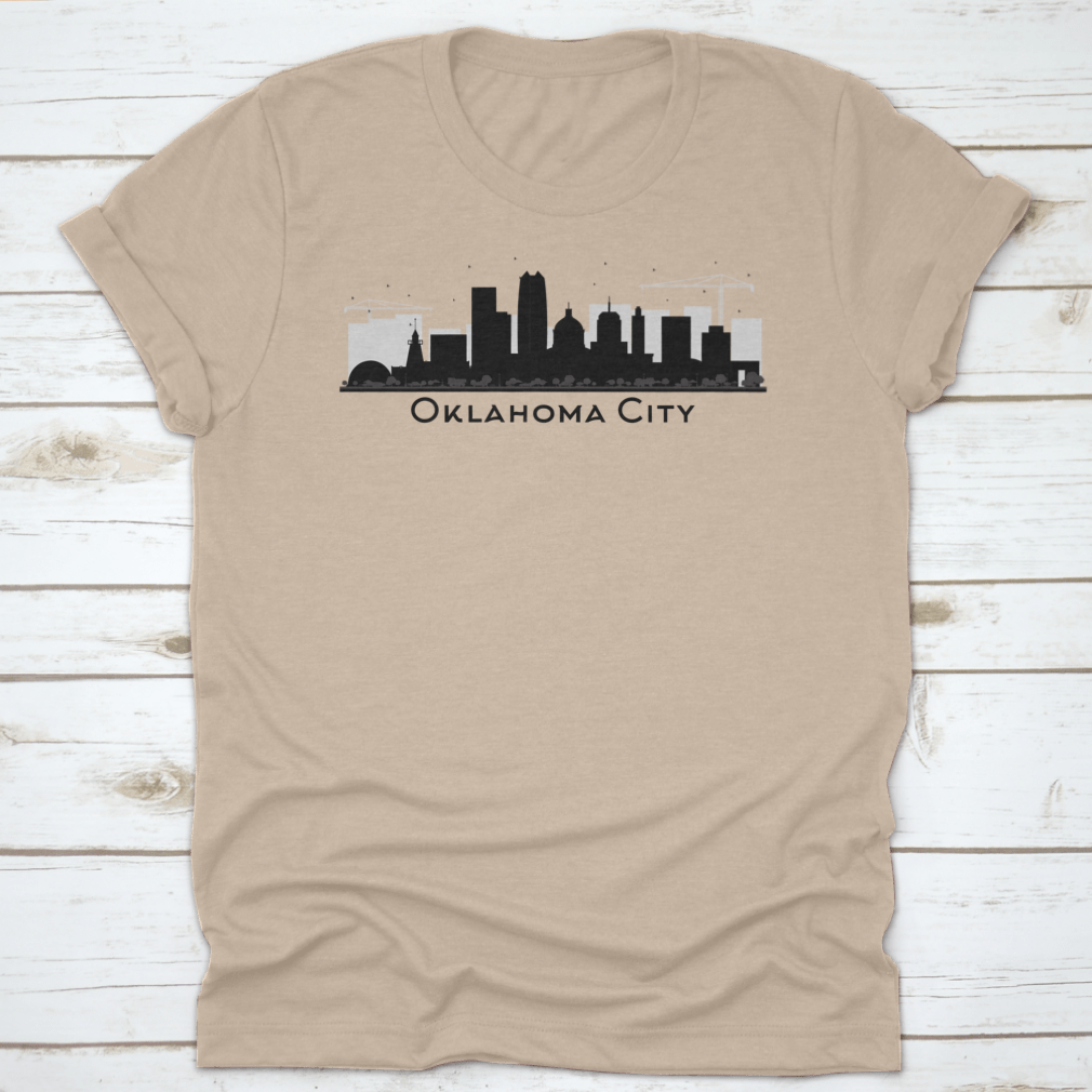 Oklahoma City Downtown T-Shirt featuring a classic fit, made from soft cotton fabric, ideal for casual wear.