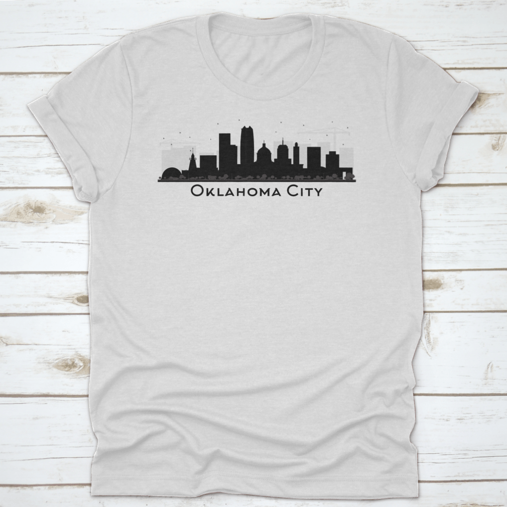 Oklahoma City Downtown T-Shirt featuring a classic fit, made from soft cotton fabric, ideal for casual wear.