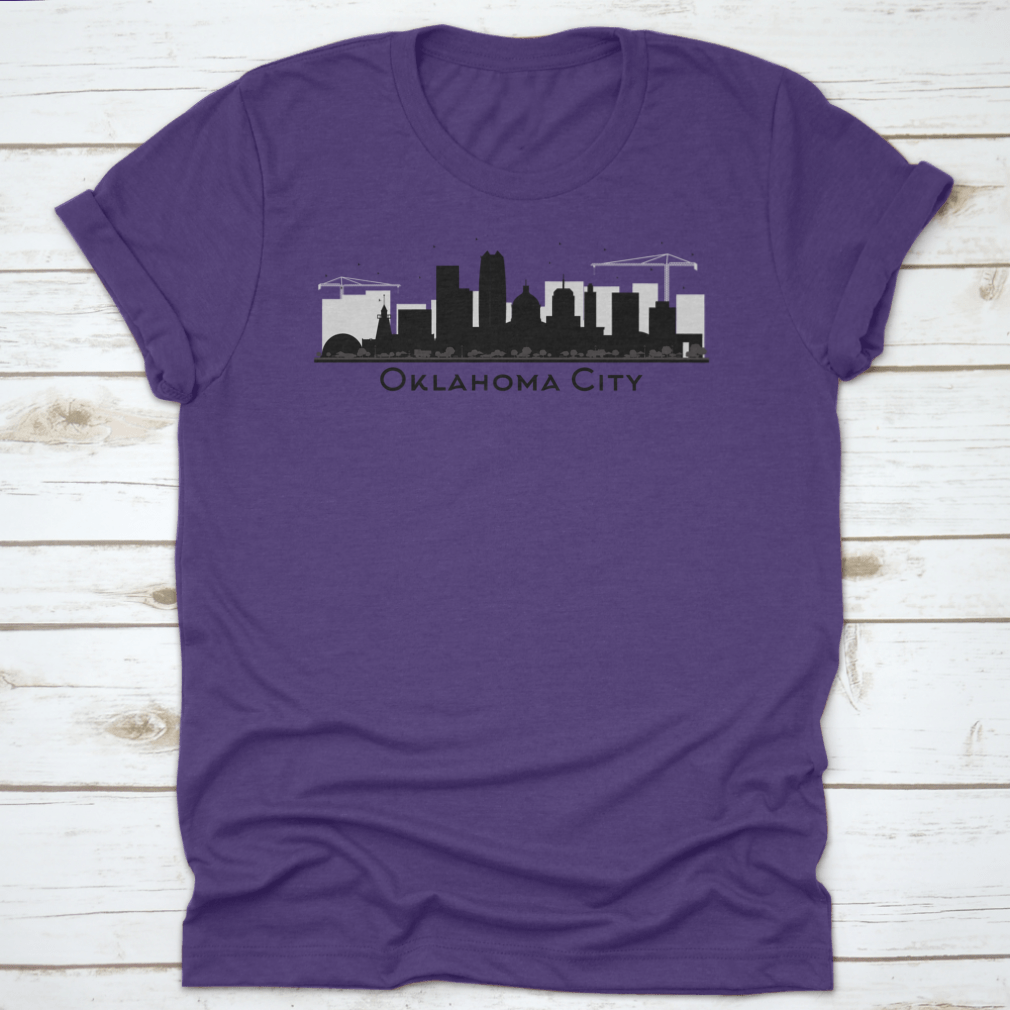 Oklahoma City Downtown T-Shirt featuring a classic fit, made from soft cotton fabric, ideal for casual wear.