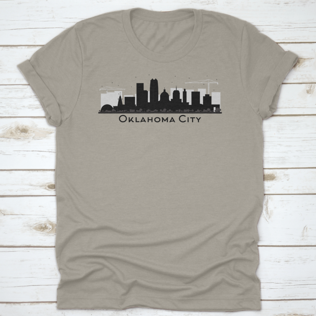 Oklahoma City Downtown T-Shirt featuring a classic fit, made from soft cotton fabric, ideal for casual wear.