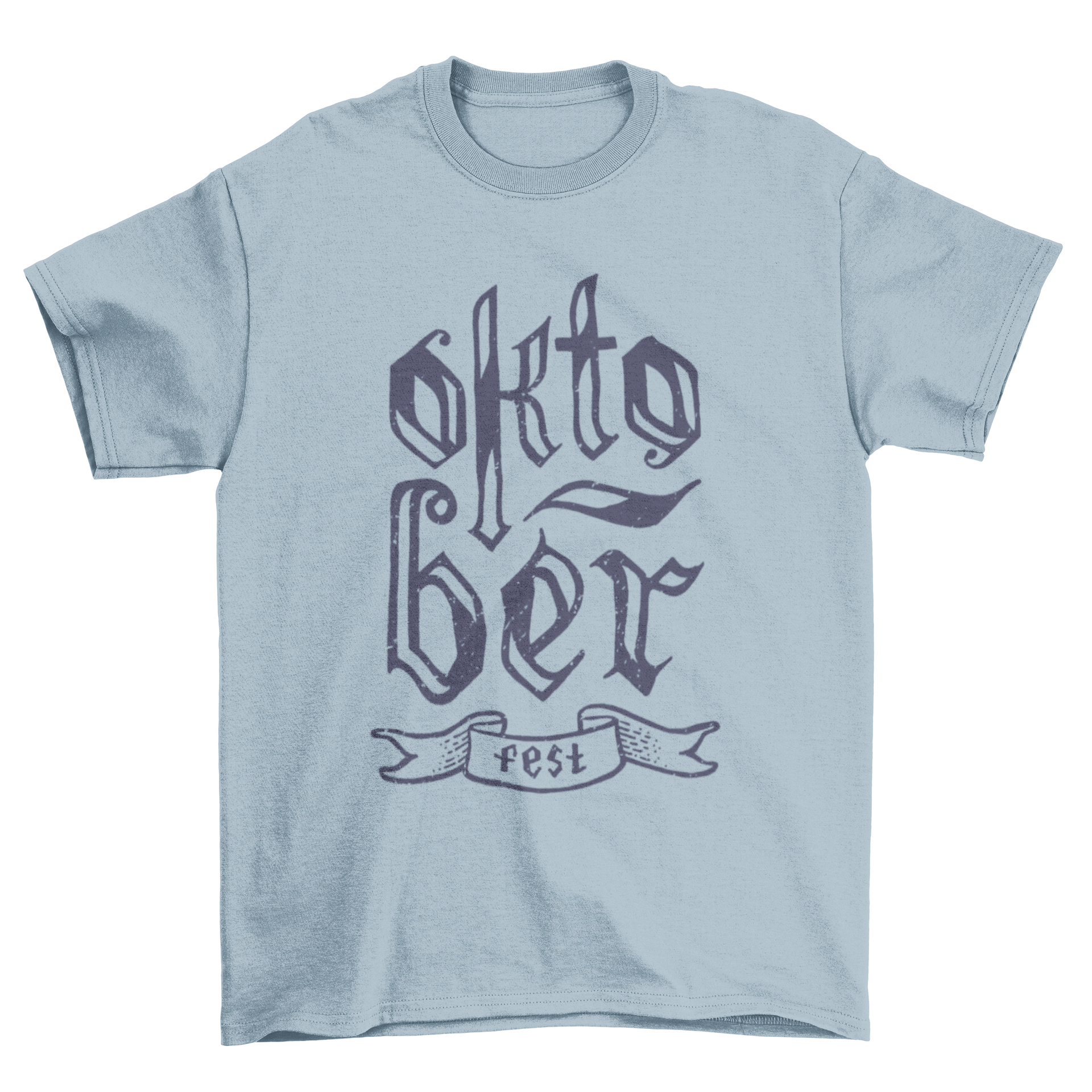 Oktoberfest lettering t-shirt featuring traditional German font design, perfect for festive celebrations.