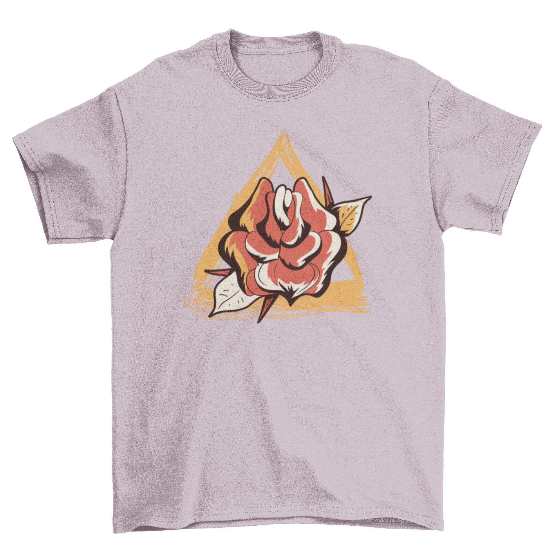 Old School Rose T-shirt featuring a vintage rose design on a soft fabric.