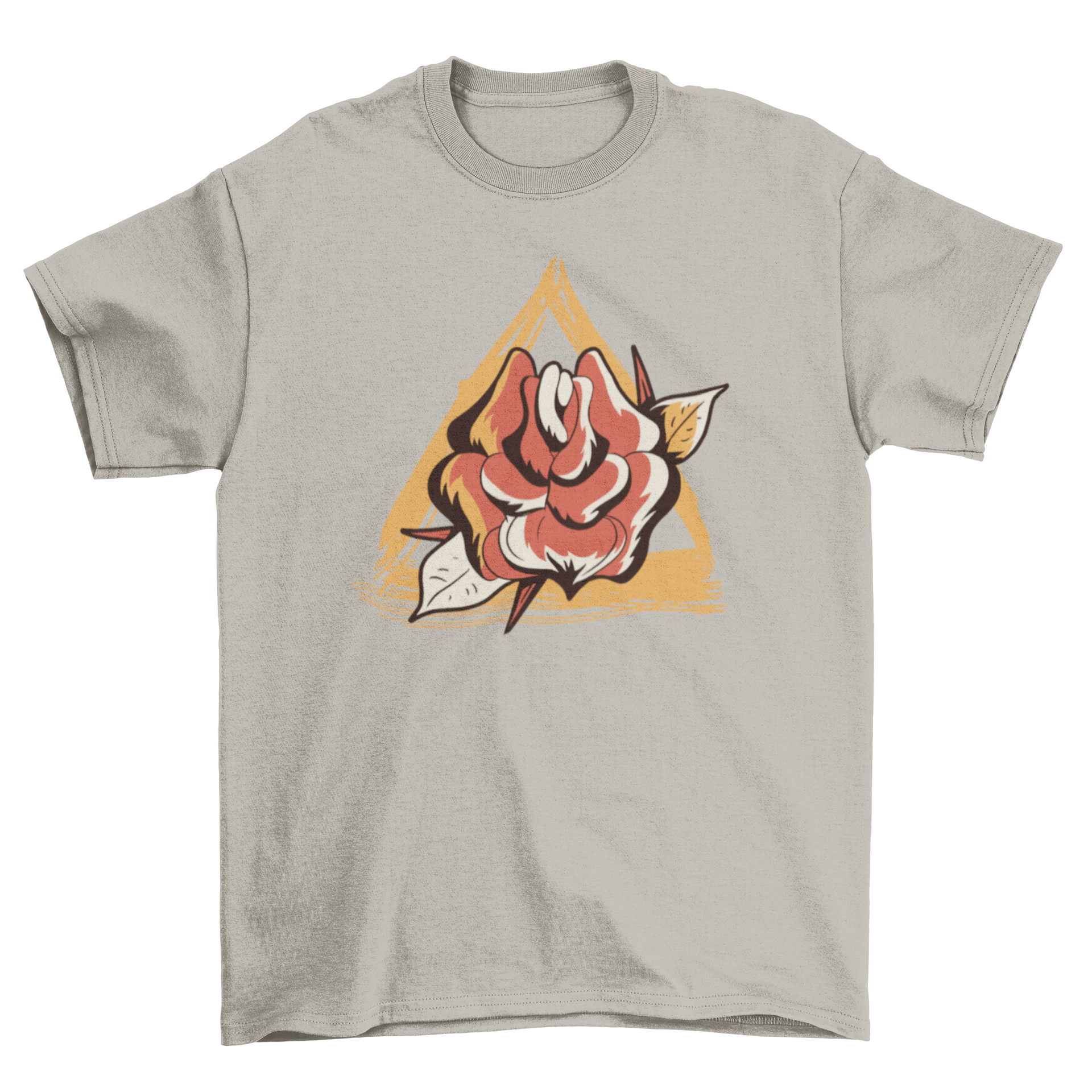 Old School Rose T-shirt featuring a vintage rose design on a soft fabric.