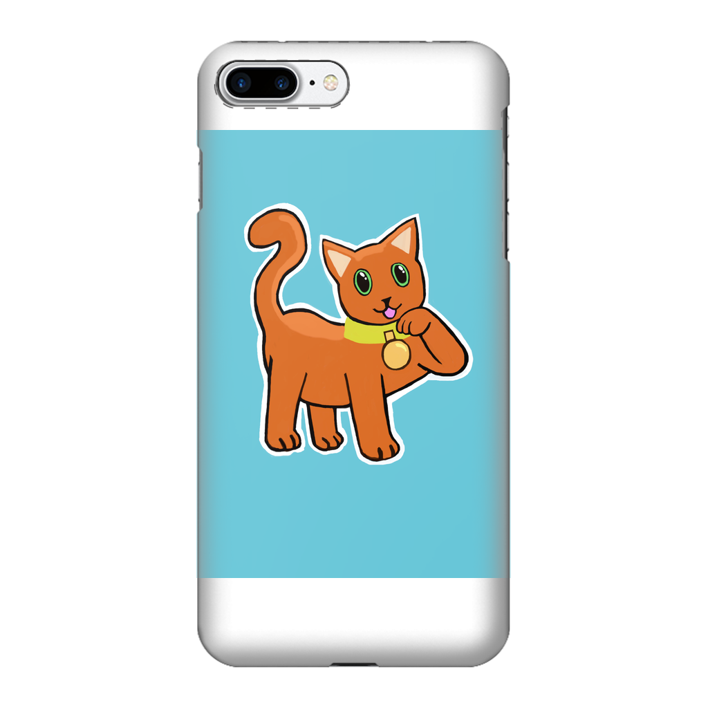 Orange Cat Fully Printed Tough Phone Case showcasing vibrant design and durable construction.