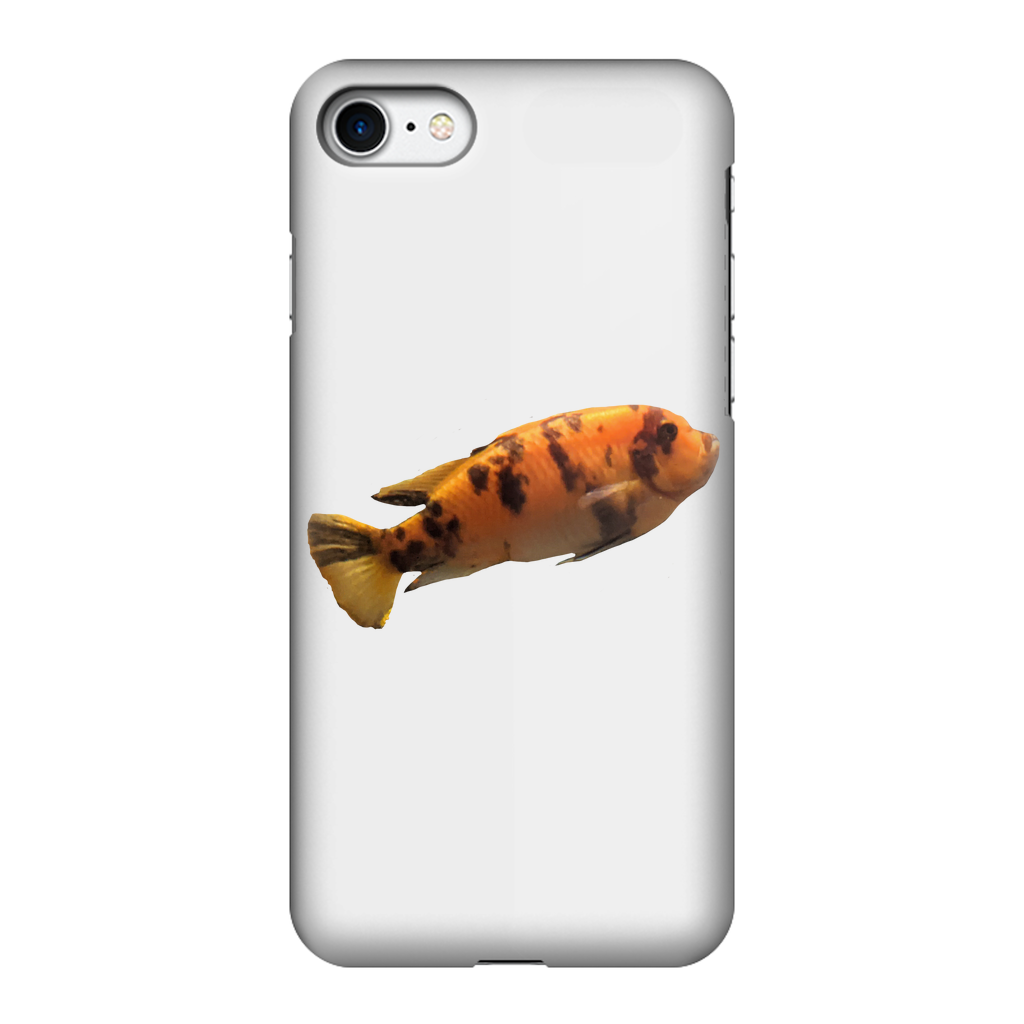 Orange Fish Fully Printed Tough Phone Case showcasing vibrant design and dual-layer protection.