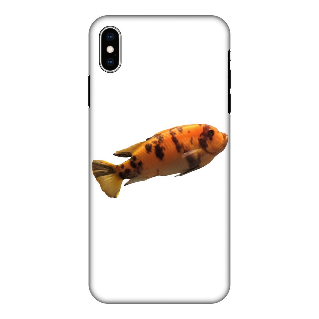 Orange Fish Fully Printed Tough Phone Case showcasing vibrant design and dual-layer protection.