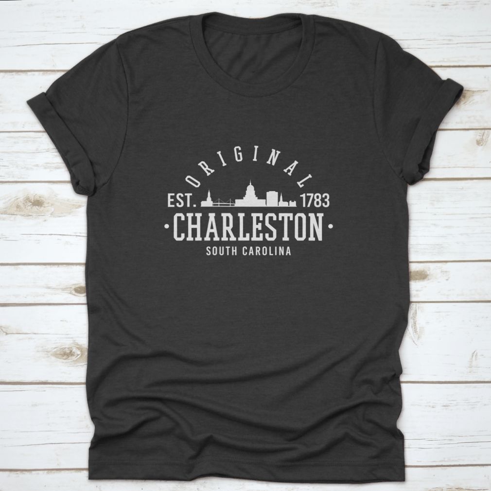 Original 1783 Sports College T-shirt featuring Charleston logo, made from 100% cotton with classic fit.