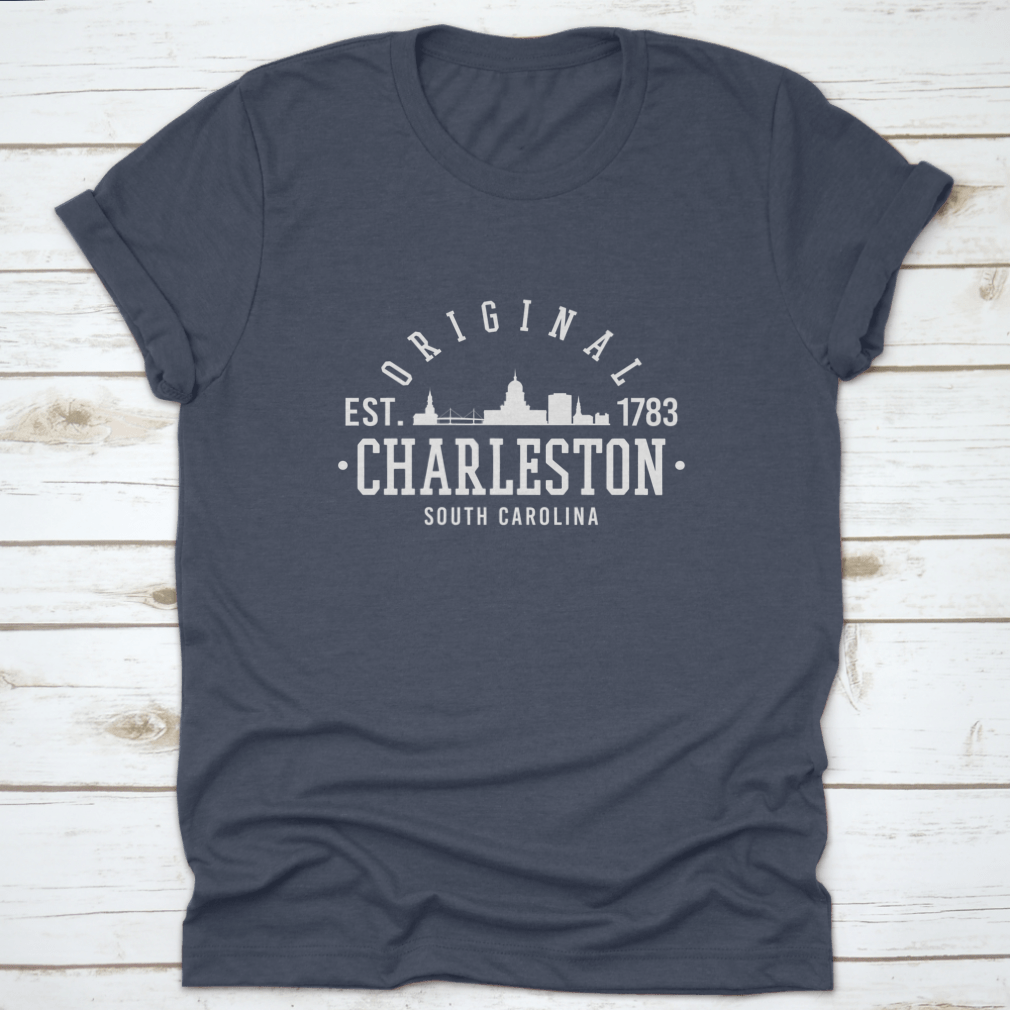 Original 1783 Sports College T-shirt featuring Charleston logo, made from 100% cotton with classic fit.