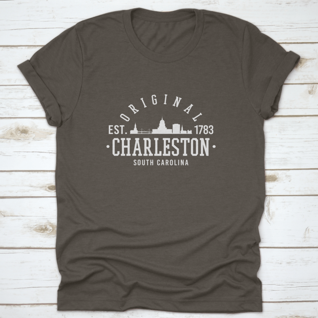 Original 1783 Sports College T-shirt featuring Charleston logo, made from 100% cotton with classic fit.