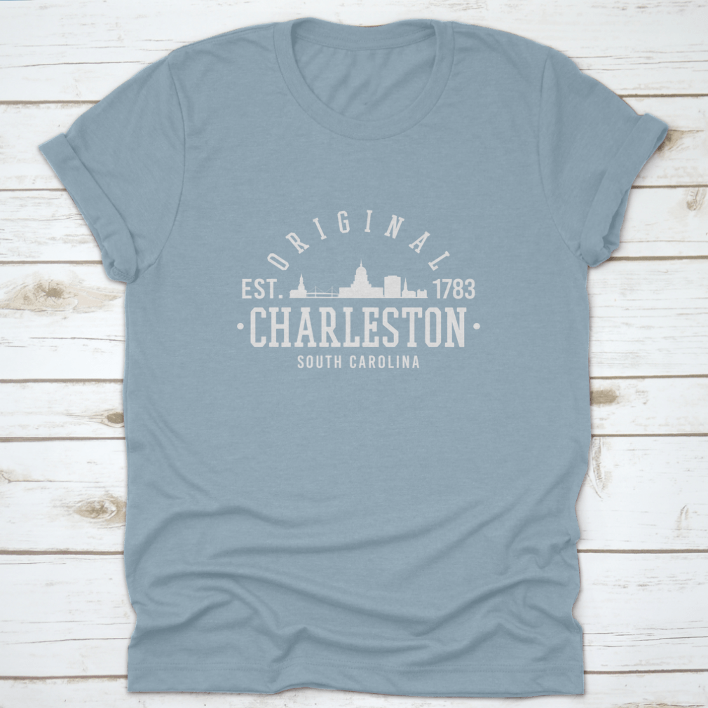 Original 1783 Sports College T-shirt featuring Charleston logo, made from 100% cotton with classic fit.