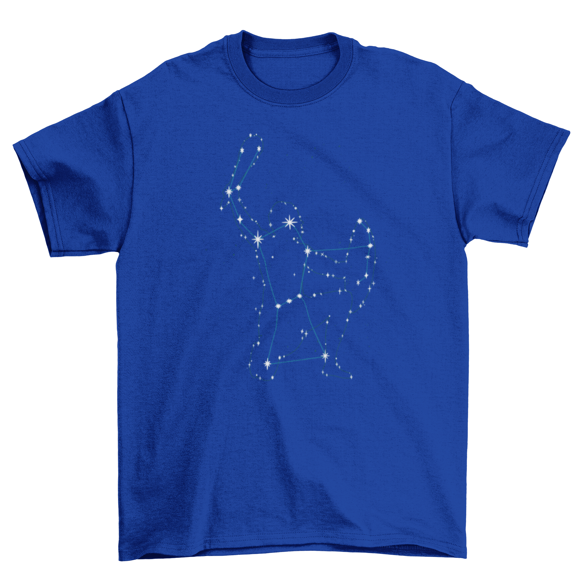 A stylish t-shirt featuring the Orion constellation design, perfect for astronomy enthusiasts.