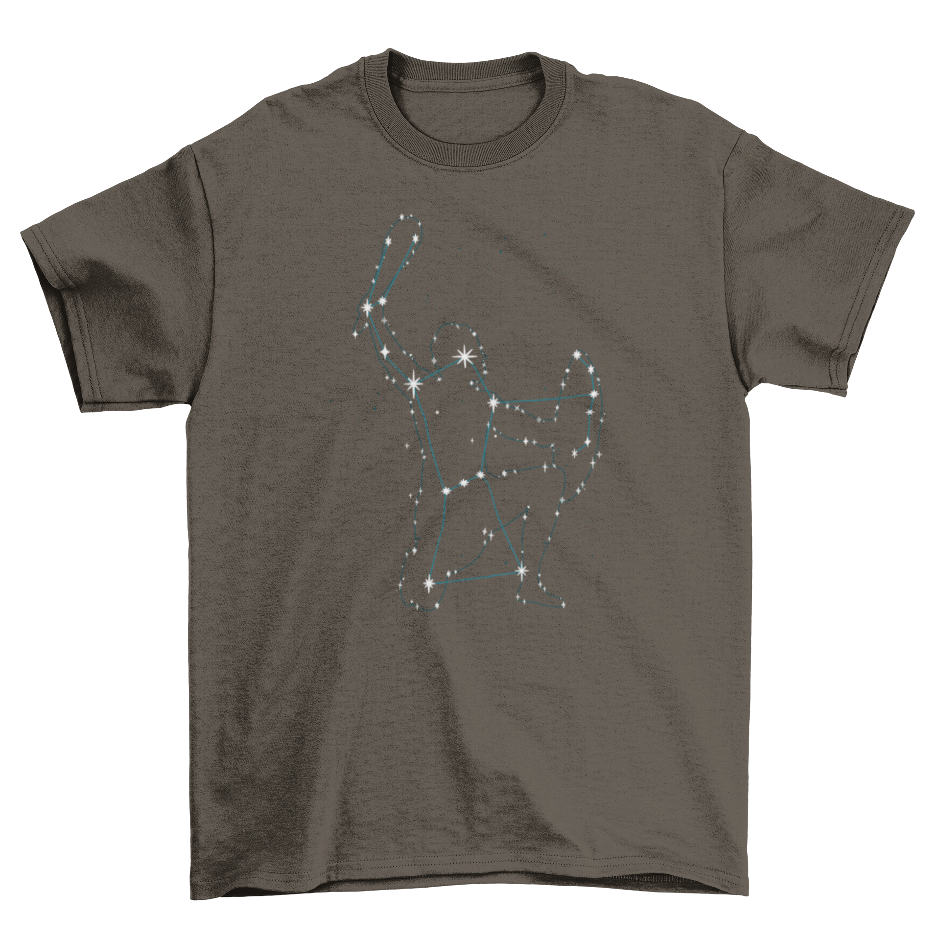 A stylish t-shirt featuring the Orion constellation design, perfect for astronomy enthusiasts.