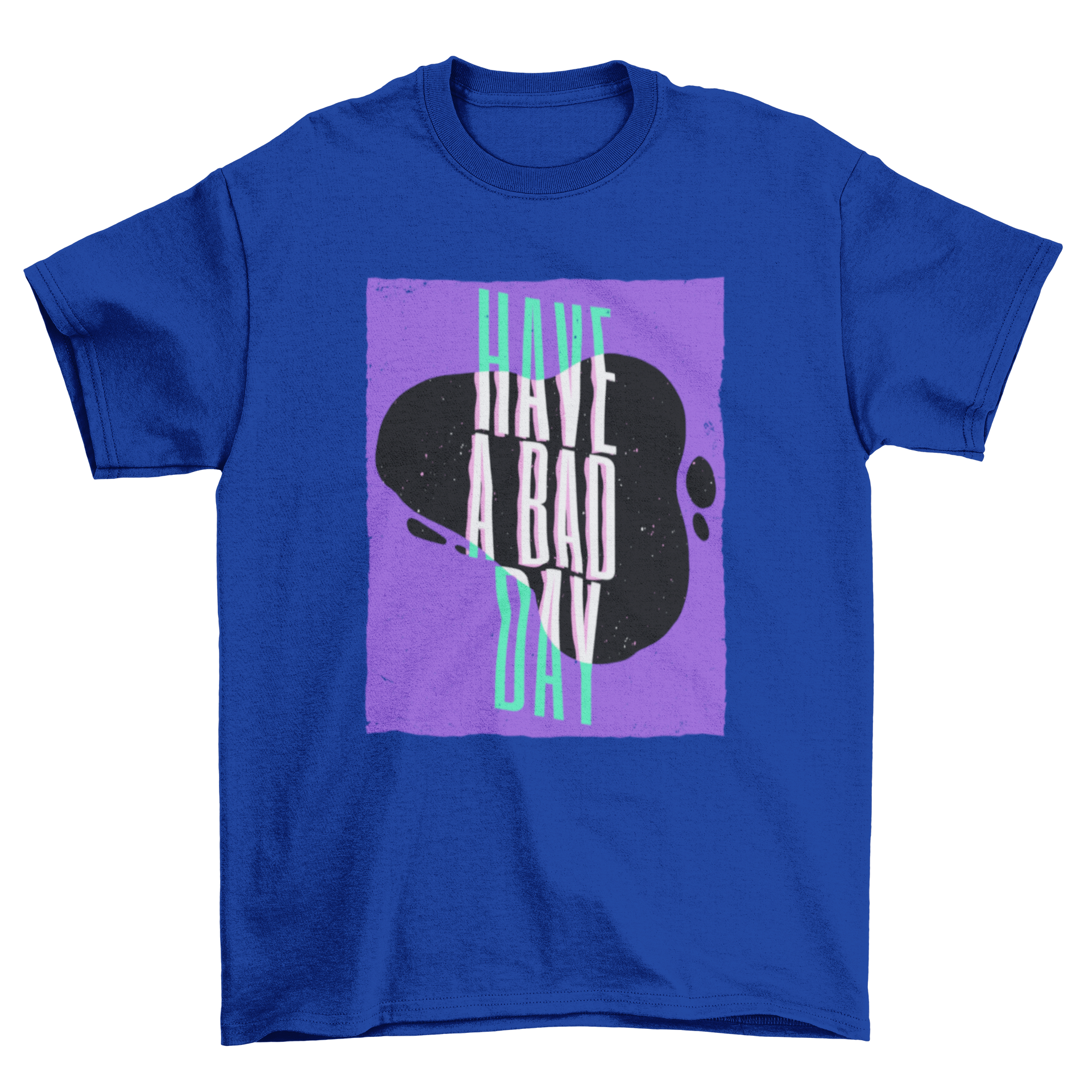 A stylish paint effect t-shirt featuring editable text, showcasing vibrant colors and artistic design.