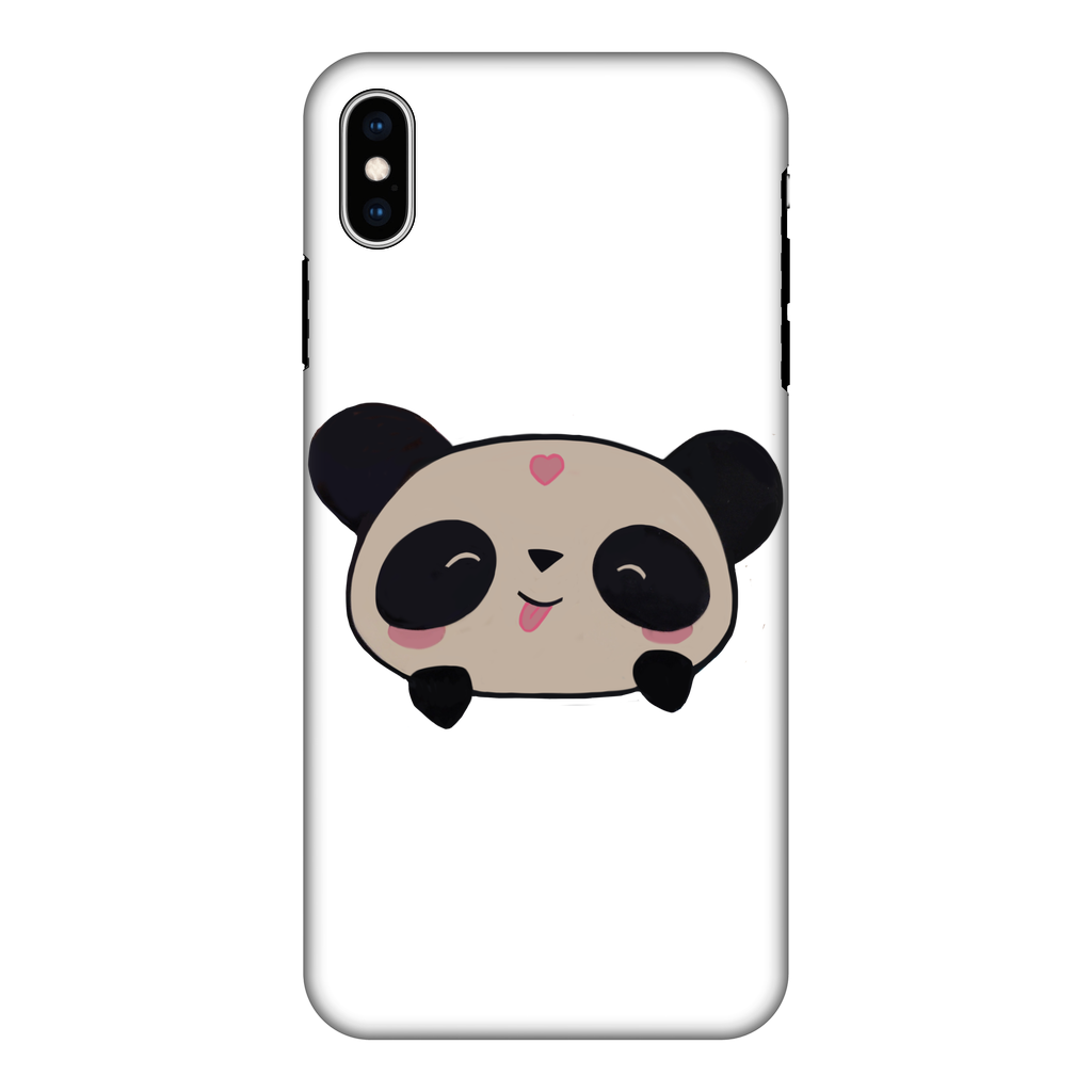 Panda Fully Printed Tough Phone Case showcasing vibrant design and dual-layer protection.