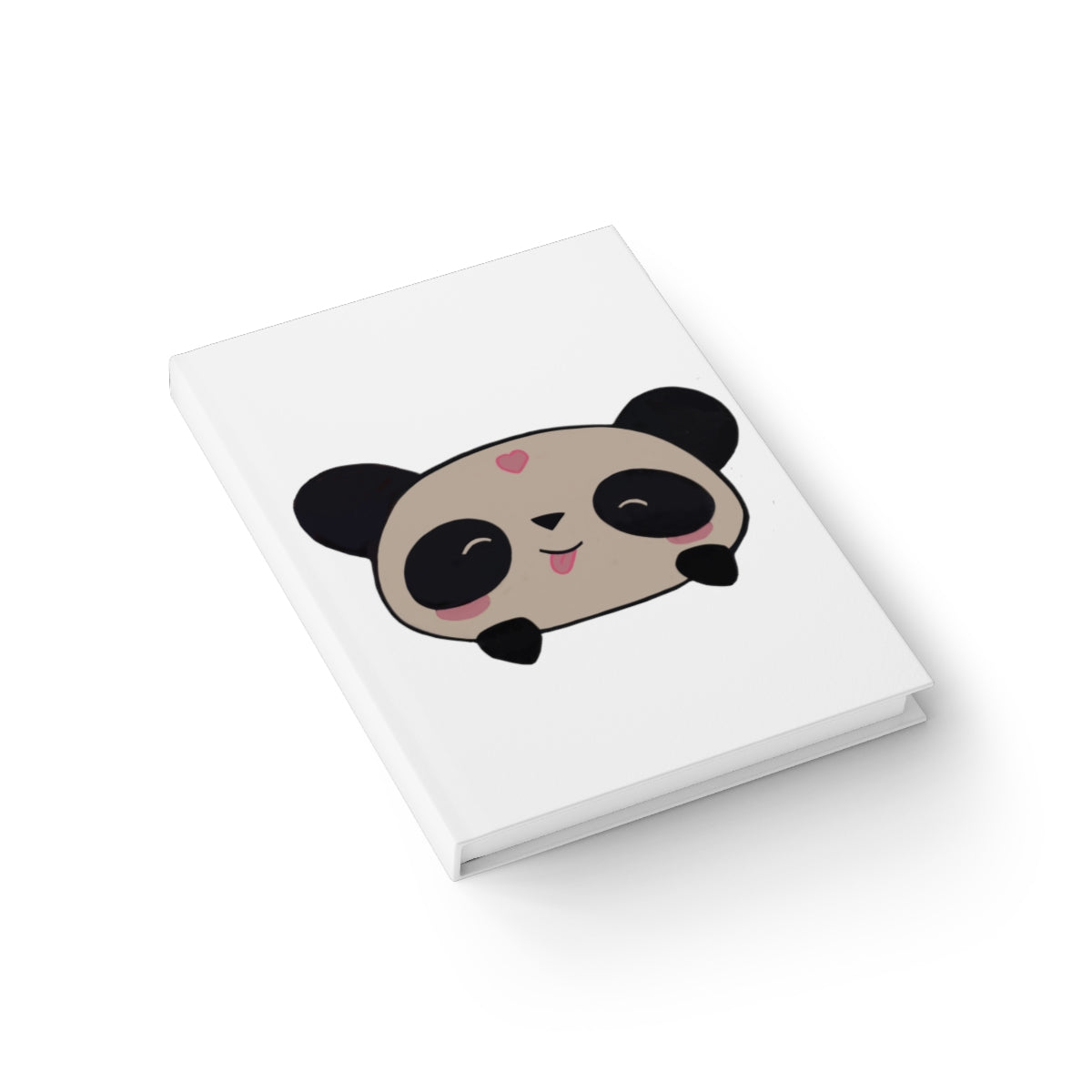 Panda Journal - Ruled Line with a durable hardcover and full wraparound print, showcasing its elegant design and structure.