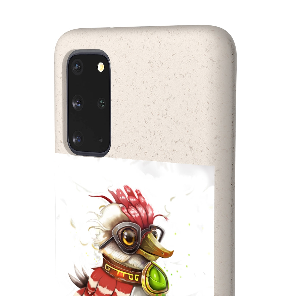 Pete the Sweet Little Bird Biodegradable Case, showcasing its slim design and eco-friendly materials, perfect for sustainable phone protection.