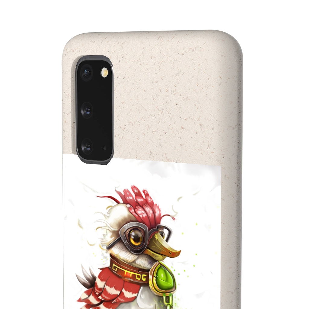 Pete the Sweet Little Bird Biodegradable Case, showcasing its slim design and eco-friendly materials, perfect for sustainable phone protection.