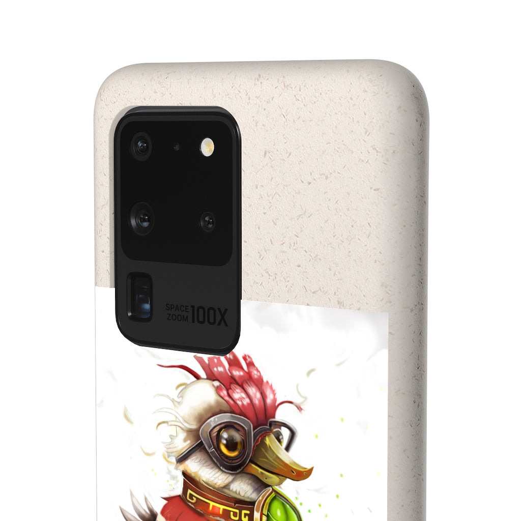 Pete the Sweet Little Bird Biodegradable Case, showcasing its slim design and eco-friendly materials, perfect for sustainable phone protection.