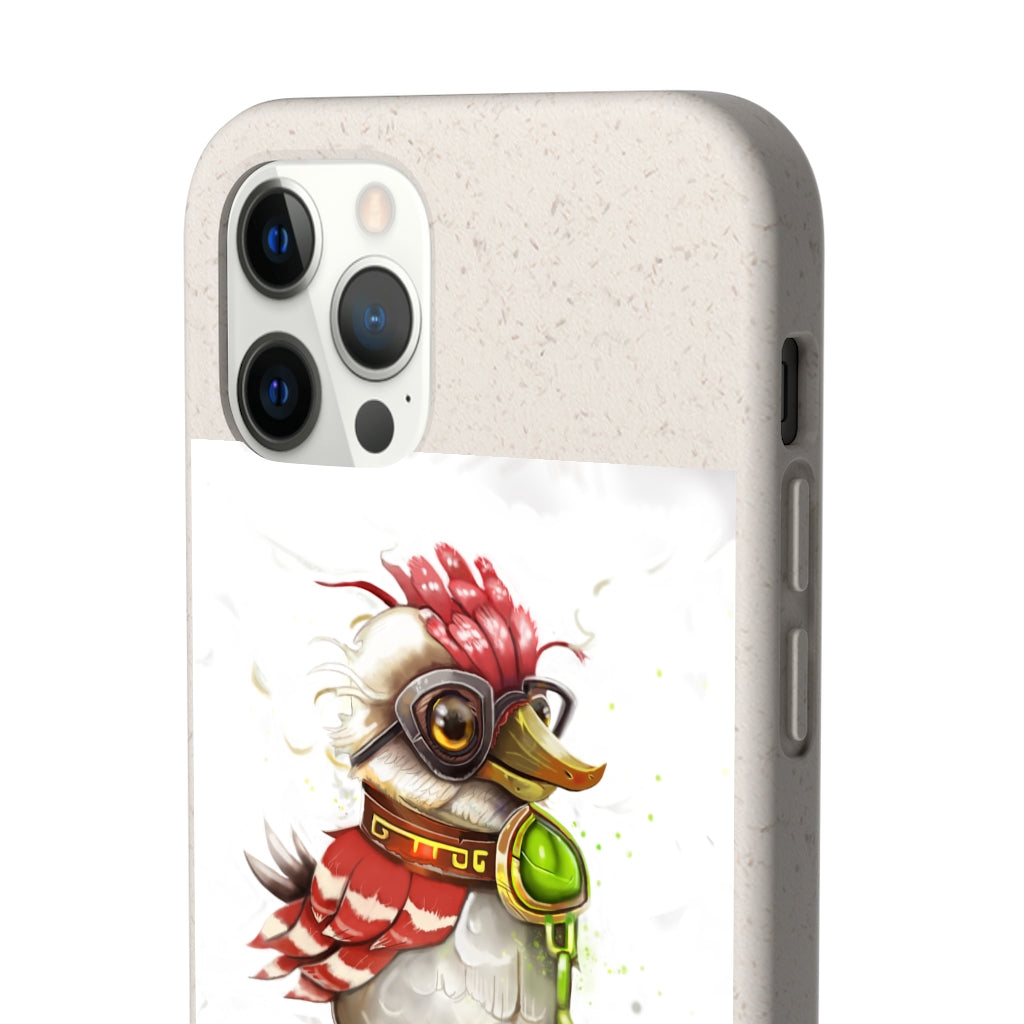 Pete the Sweet Little Bird Biodegradable Case, showcasing its slim design and eco-friendly materials, perfect for sustainable phone protection.