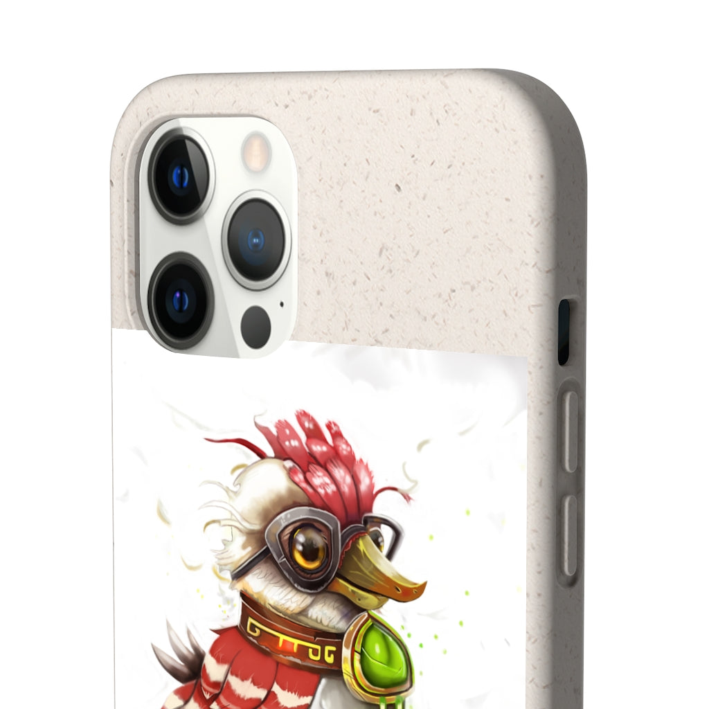 Pete the Sweet Little Bird Biodegradable Case, showcasing its slim design and eco-friendly materials, perfect for sustainable phone protection.