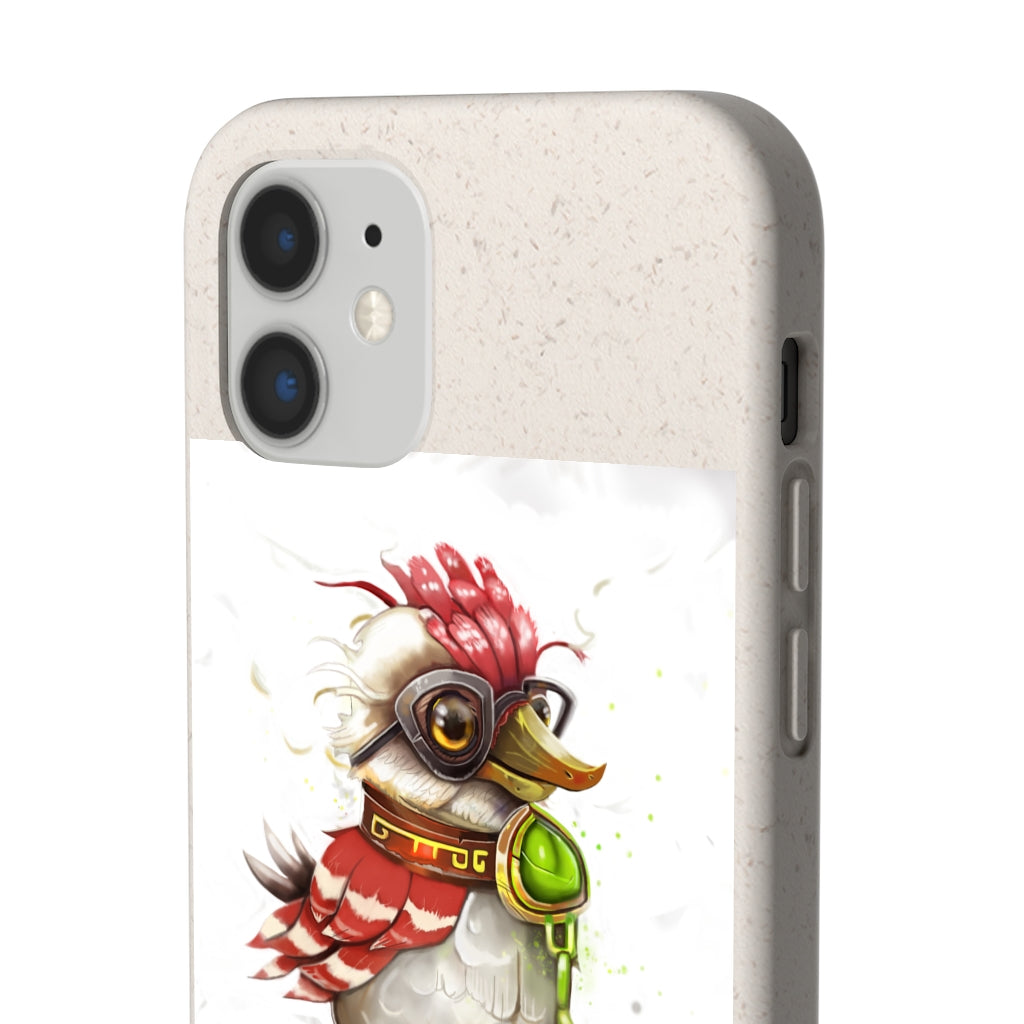 Pete the Sweet Little Bird Biodegradable Case, showcasing its slim design and eco-friendly materials, perfect for sustainable phone protection.